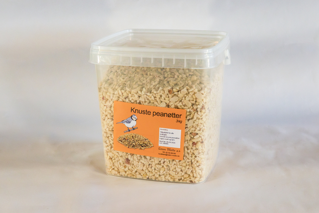 Knuste pean�tter, 3 kg b�tte